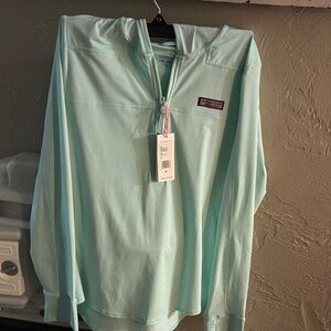Vineyard Vines women’s Aqua striped Hoodie